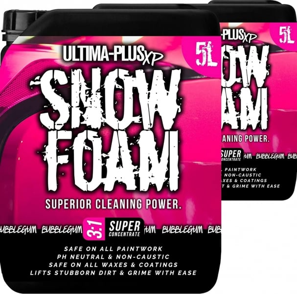 Ultima Plus XP Ultima-Plus XP Snow Foam Car Shampoo pH Neutral Wash - Super Thick Foam Pre-Wash - Bubblegum Fragrance 10L