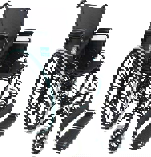 Aidapt Self Propelled Steel Transit Chair Black