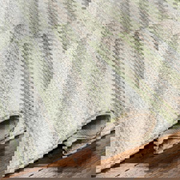 Livabliss San Francisco-Modern Green Taupe Tan Graphic Rug