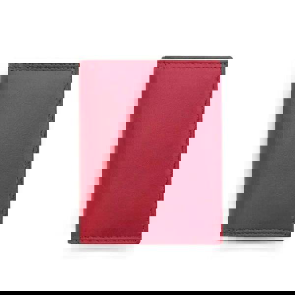 front view of red london multi colour credit card holder