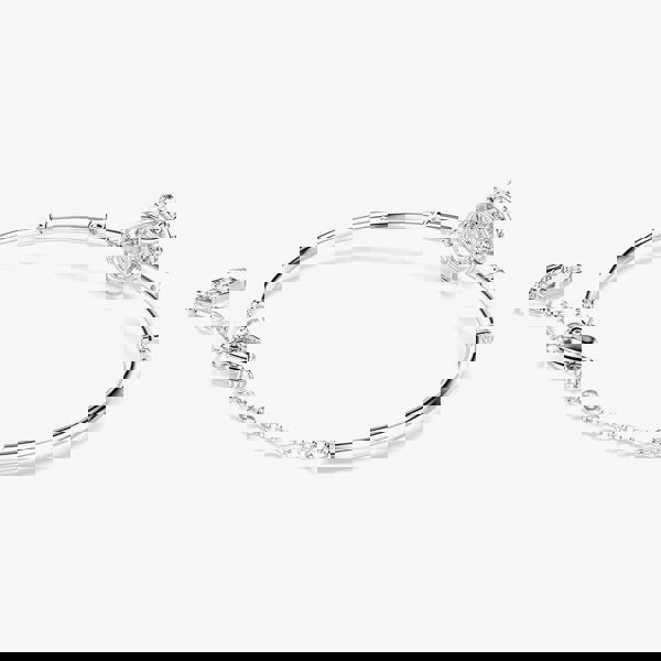 Swarovski Constella Rhodium Plated Round Cut Zirconia Bracelet 5743523