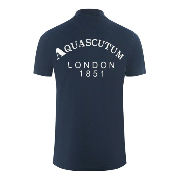 Aquascutum London 1851 Polo Shirt - Navy Blue