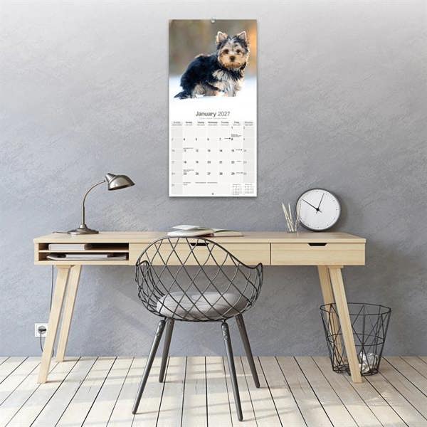 Yorkshire Terrier Puppies Calendar 2027, Wall Calendars, Month To View, Dogs, Gift