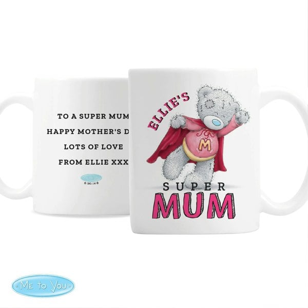 Personalised Memento Company Personalised Me To You Super Mum Mug