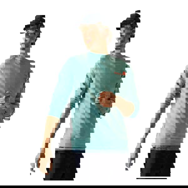 Regatta Mens Nithsdale Back Print Sweatshirt - Arctic Green - 