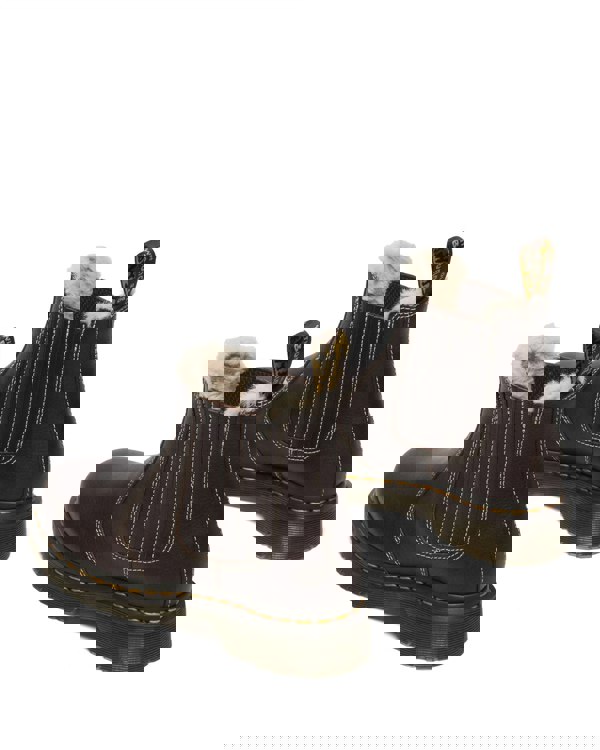 Dr. Martens 2976 Leonore II Chelsea Leather Women's Dark Brown Boots