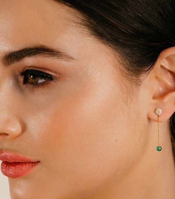 Hafeez Jewellery Tabia Emerald Earrings