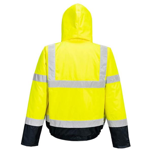 Hi-Vis Contrast Winter Bomber Jacket - Hi-Vis Trousers