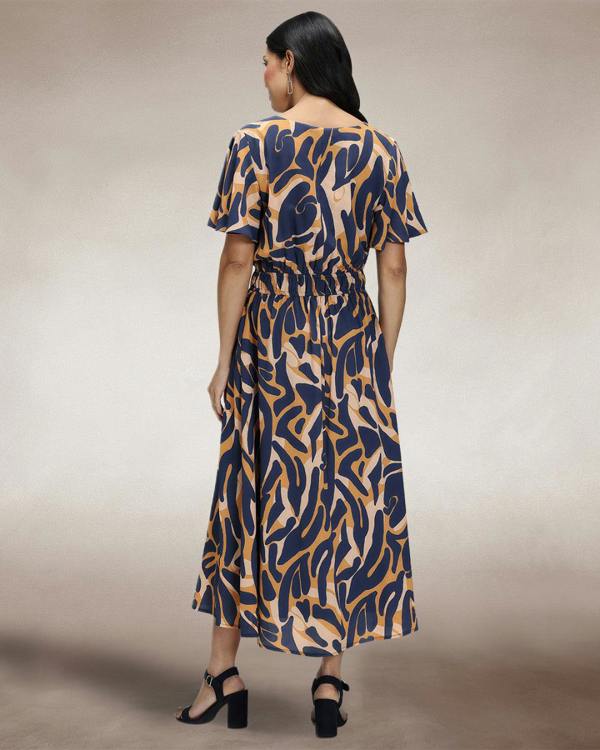 HotSquash Chiffon Midi Dress