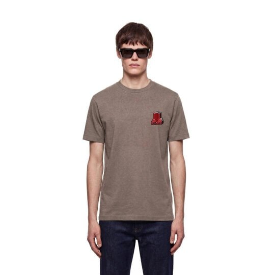By Lanvin Block Logo Brown T-Shirt