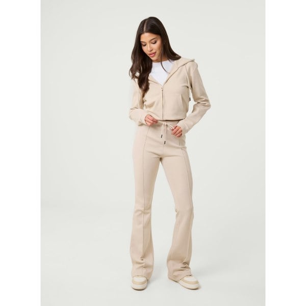 Pink Vanilla Pin Tuck Jersey Flares