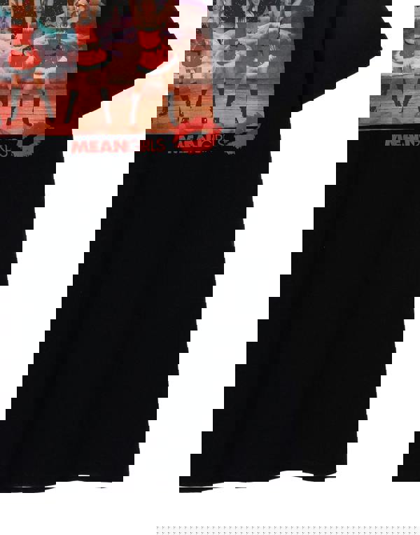 Mean Girls Womens Black Jingle Bell Rock Short Sleeved T-Shirt