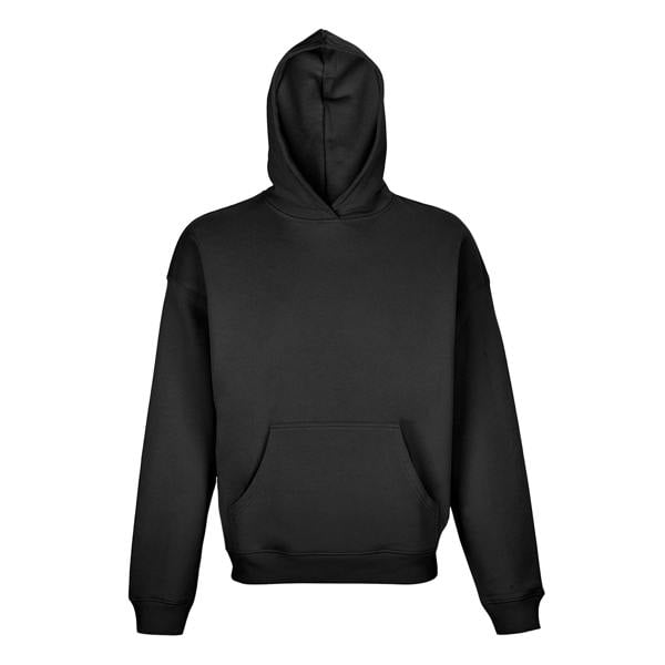 SOLS Unisex Adult Connor Organic Oversized Hoodie - Black