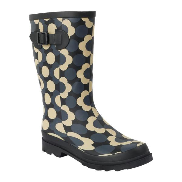 Regatta Womens/Ladies Orla Kiely Rain Cloud Mid Calf Wellington Boots - Black/White