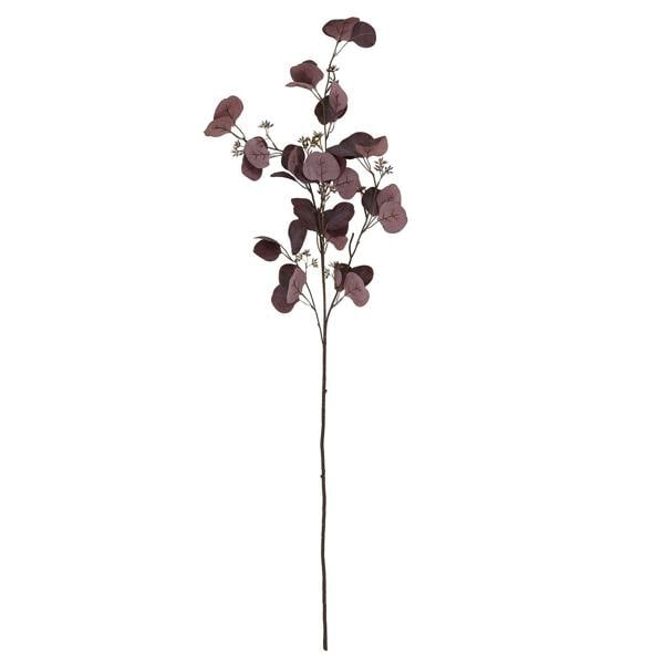 Wyld Haus Set of 3 Artificial Flowers Burgundy Berried Eucalyptus Stems