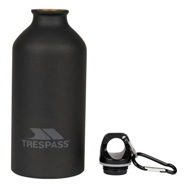 Trespass Swig Sports Bottle With Carabiner (0.5 Litres) - Matt Black - 