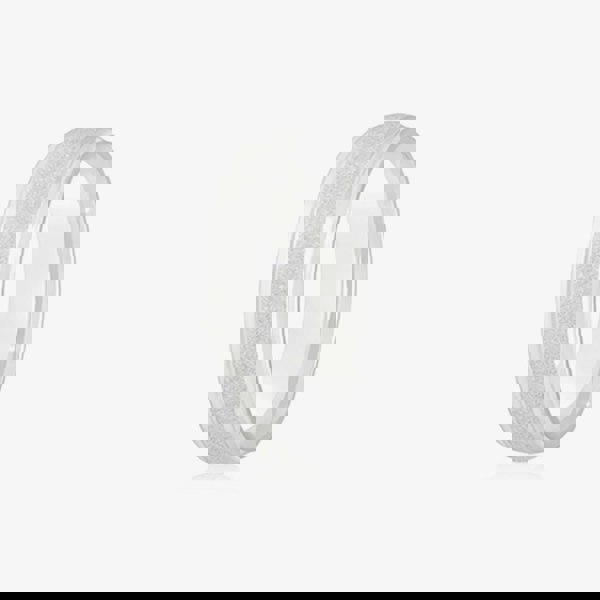 T. H. Baker Platinum 6mm Frosted Court Ring 6LMC-PT(DC143) M