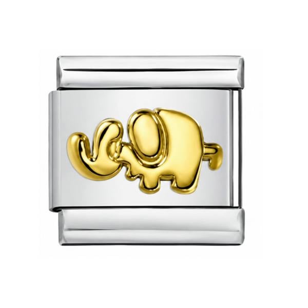Serafina Gold Elephant | Italian Style Bracelet Charm
