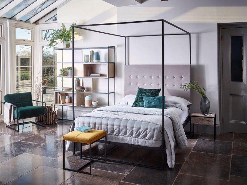 FEDERICO Canopy Beds with Headboard by Gillmore British Design