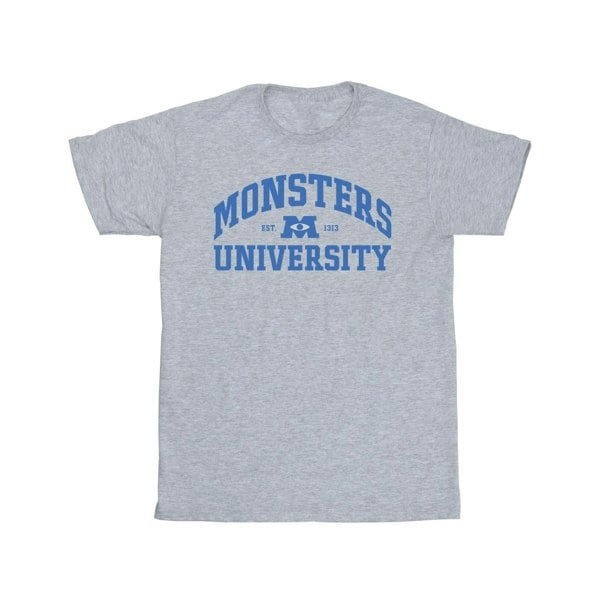 Disney Mens Monsters University Logo T-Shirt - Sports Grey