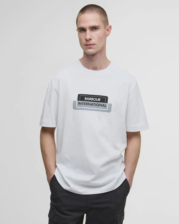 Barbour International Optic T-Shirt - White