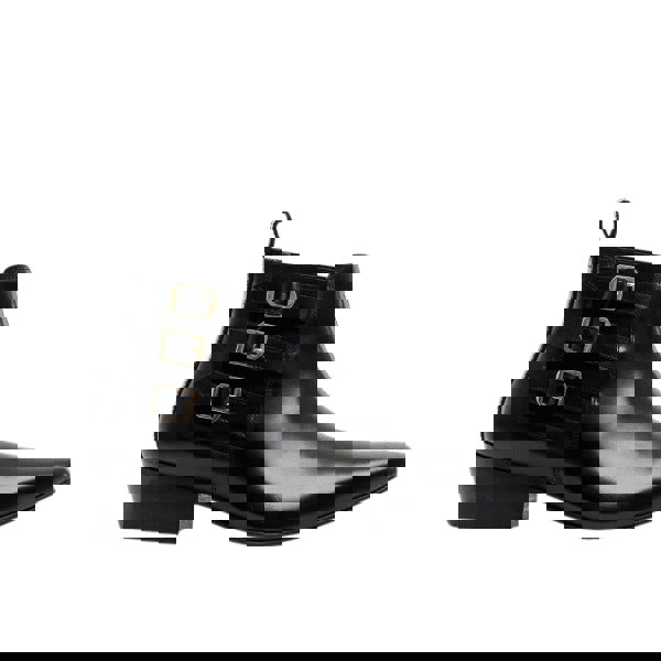 Club Cubano LORENZO Mens Leather Cuban Heel Boots Black