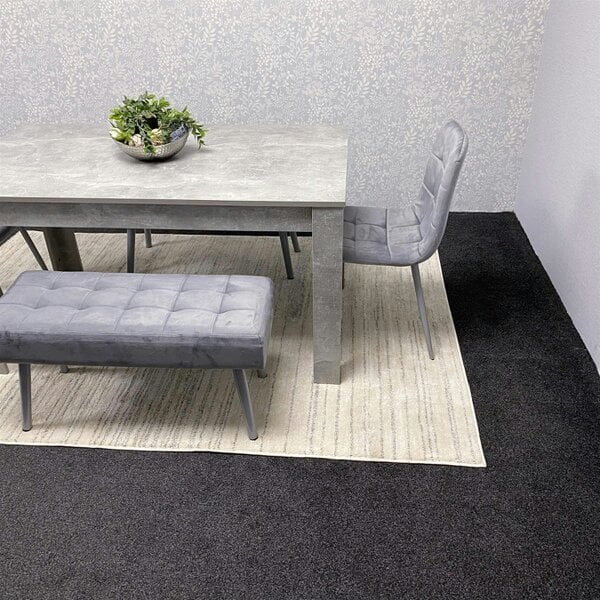 Kosy Koala Grey Wooden Dining Table Set with 2 Grey Chairs and Benches - Dining Kitchen Room Furniture