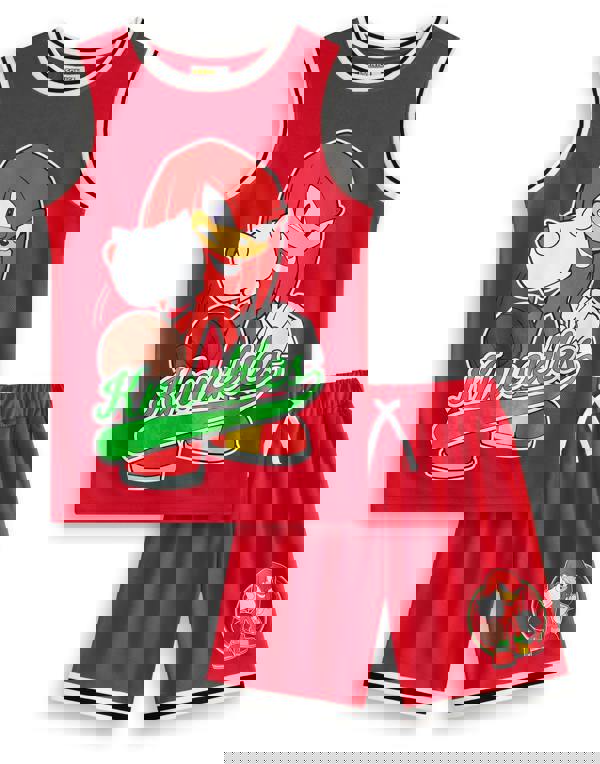 Sonic the Hedgehog Boys Red Knuckles 2 Piece Basketball Set