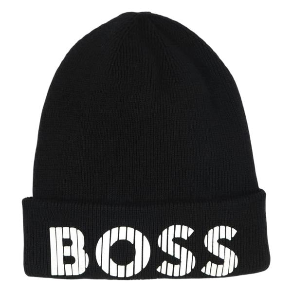 Boss Childrens/Kids Lettering Beanie - Black - 