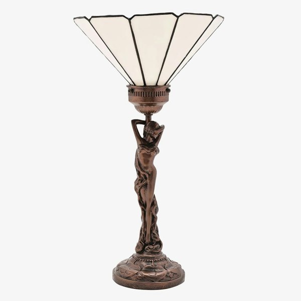 T. H. Baker Nouveau Bronze Finish Figurine Lamp L2937