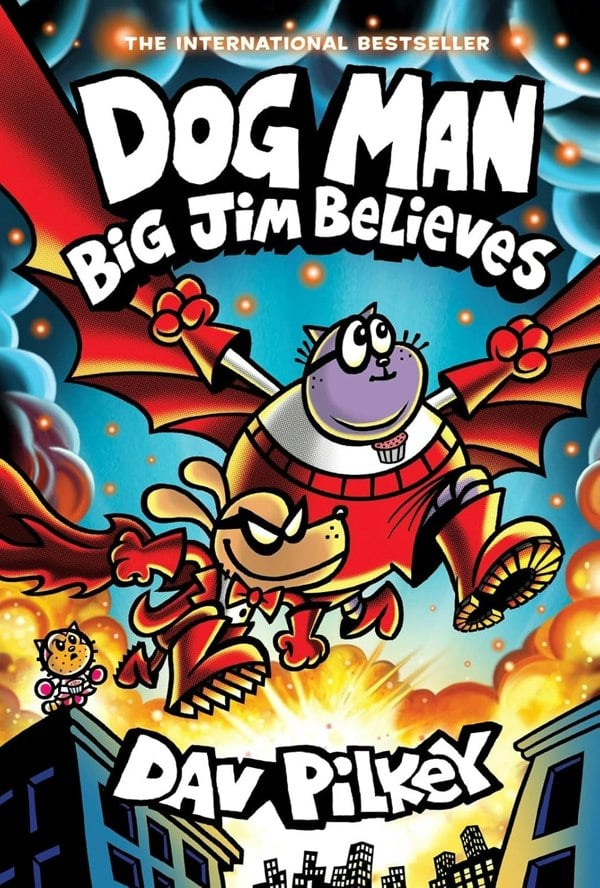 Dog Man Series 11-14 Collection 4 Books Set By Dav Pilkey (Twenty Thousand Fleas Under the Sea, The Scarlet Shedder, Big Jim Begins, Big Jim Believes)