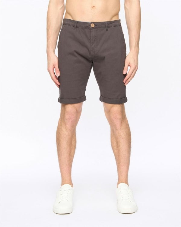 Crosshatch Sinwood Chino Shorts Charcoal