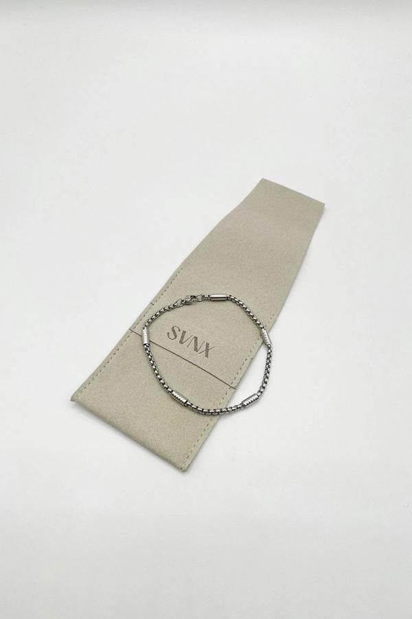 SVNX Bead Bracelet in Silver