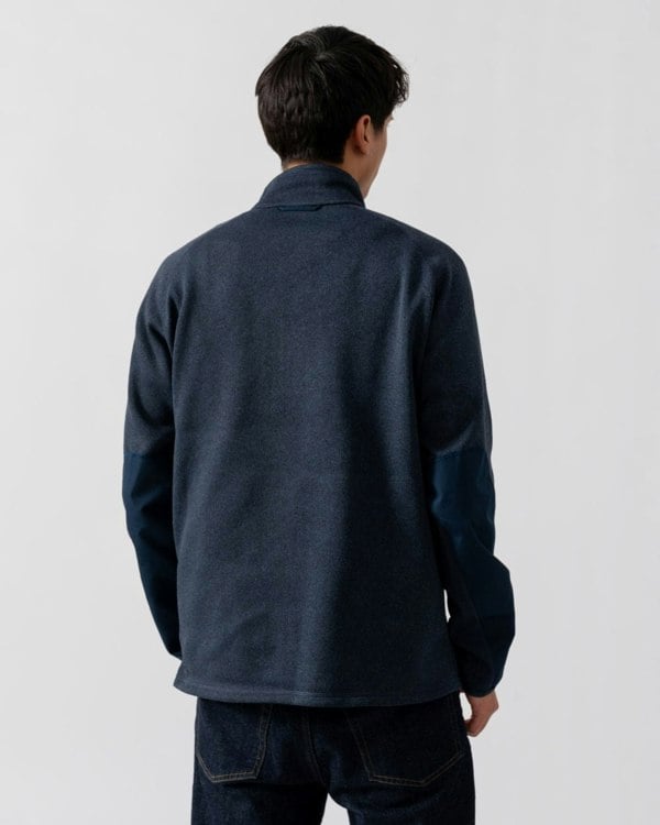 Fjallraven Ovik Mens Half Zip Fleece - Navy 560