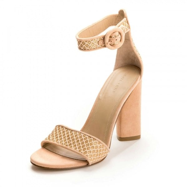 Kendall + Kylie Giselle Womens Suede Ankle Strap Heels