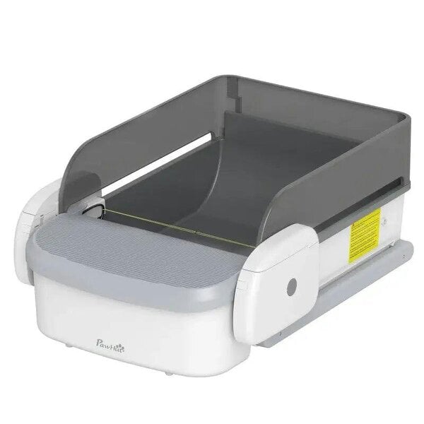 Bobobiy Self Cleaning Cat Litter Tray, Open-Top Automatic Litter Box with APP Control, Clumping Rake, 10L Waste Bin