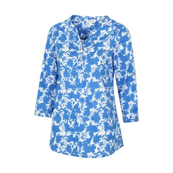 Mountain Warehouse Womens/Ladies Petra Abstract 3/4 Sleeve Shirt - Bright Blue - 