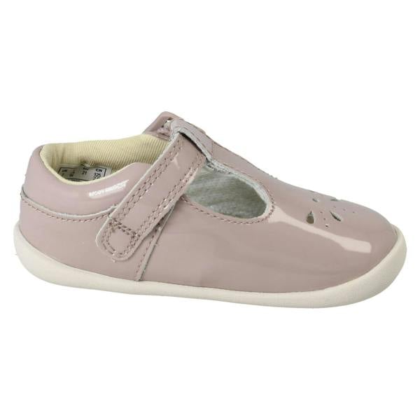 Clarks Girls Clarks Casual T-Bar Shoes Roamer Star