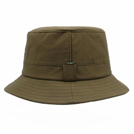 Heather Hats & Accessories Water And Sun Resistant Cotton Bucket Hat, Cotton Lining, Outdoor Wear, Moss
