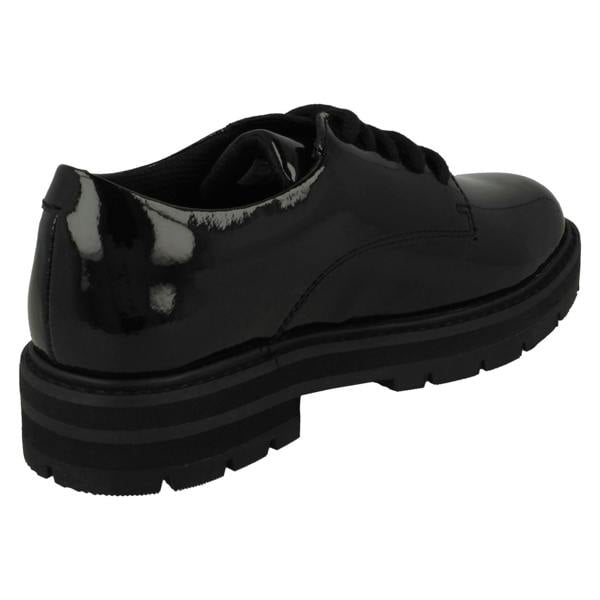 Clarks Girls Clarks Chunky Lace Up School Shoes Prague Lace