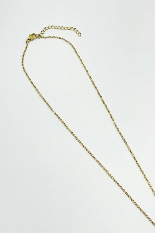 SVNX Mini Heart & August Birthstone Necklace in Gold - Gift Boxed