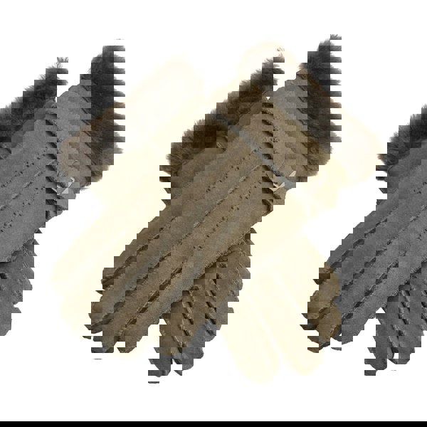 Infinity Leather Men’s Sheepskin Suede Leather Wool Lining Gloves