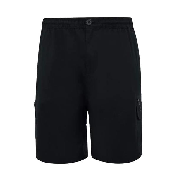 Duke Mens Thomas D555 Stretch Elasticated Waist Kingsize Shorts - Black - 