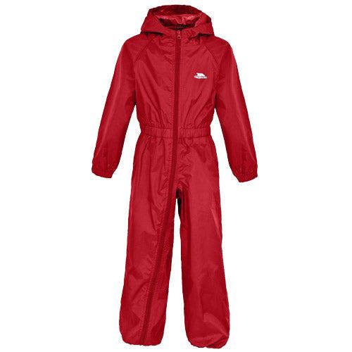 Kids Trespass Button Waterproof All-In-One Suit