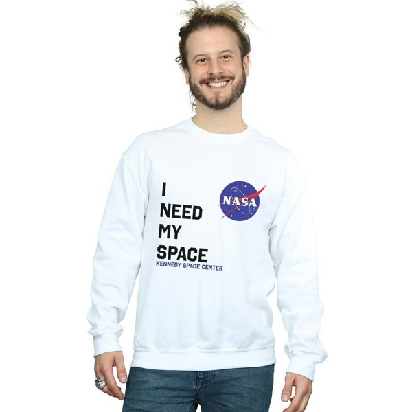 NASA Mens I Need My Space Sweatshirt - White