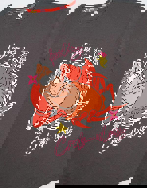 Disney Womens Multicoloured The Little Mermaid And Sebastian Short Sleeve Long Leg Pyjama Set