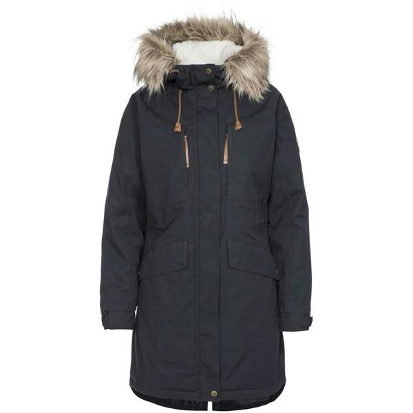 Trespass Womens/Ladies Faithful Waterproof Jacket - Dark Grey - 