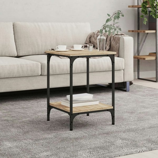 Berkfield Coffee Table Sonoma Oak 40x40x55 cm Engineered Wood