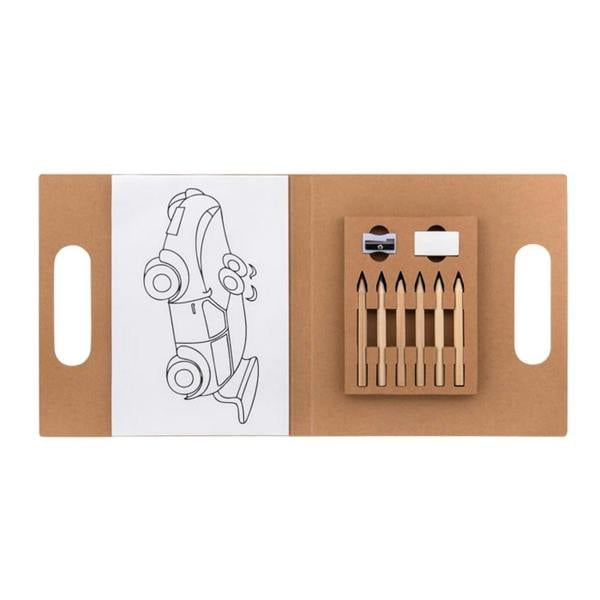 MidOcean Folder2 Go Colouring Set - Beige - 