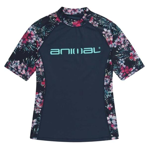 Animal Womens/Ladies Lucie Recycled Rash Top - Navy - 